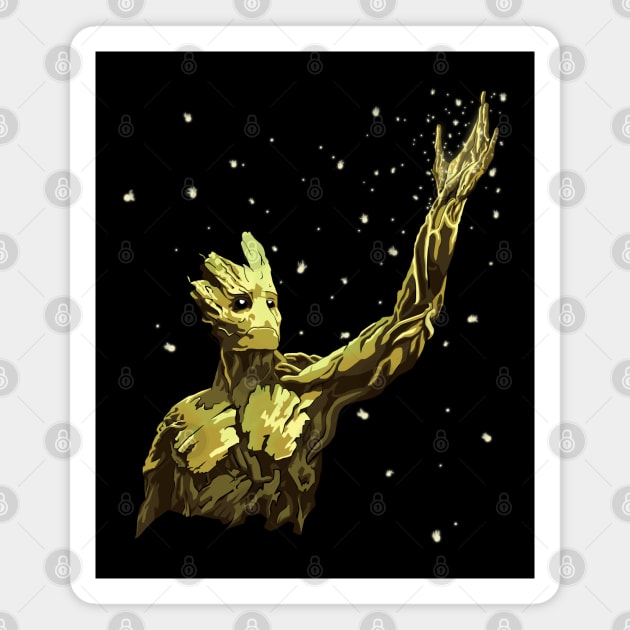 Glowing Groot Magnet by Silveretta